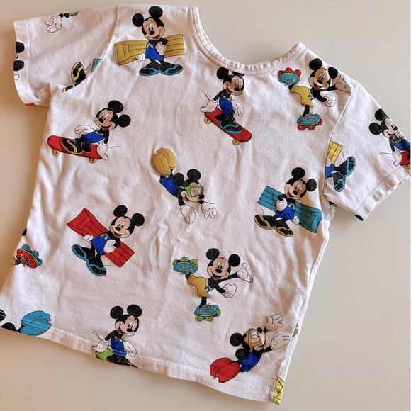 Zara Other - ZARA Baby Disney Kids 3/4 104 Mickey Mouse White T-Shirt